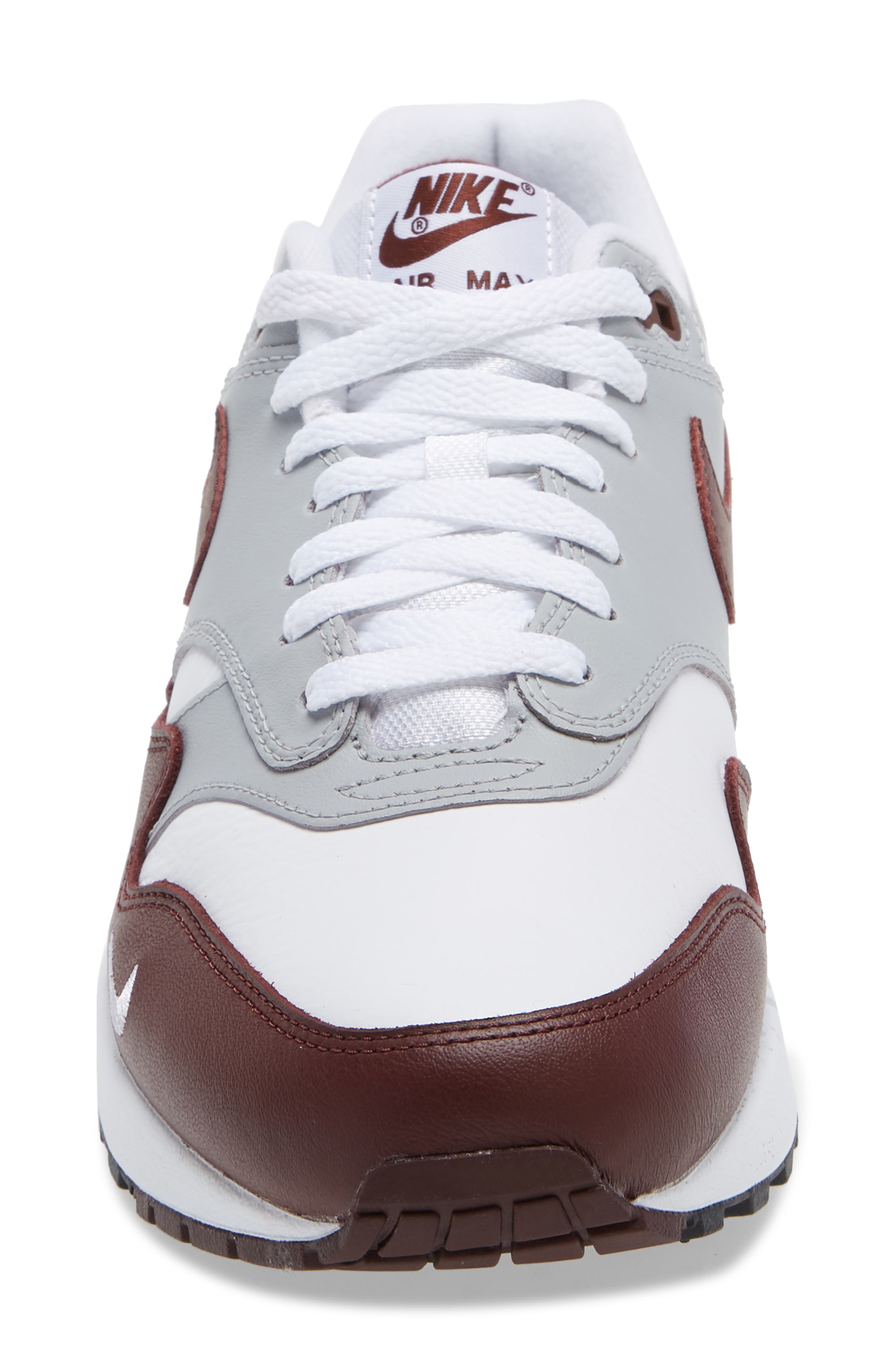 Nike Air Max 1 PRM Sneaker, Alternate, color, White/ Dates/ Grey/ Black