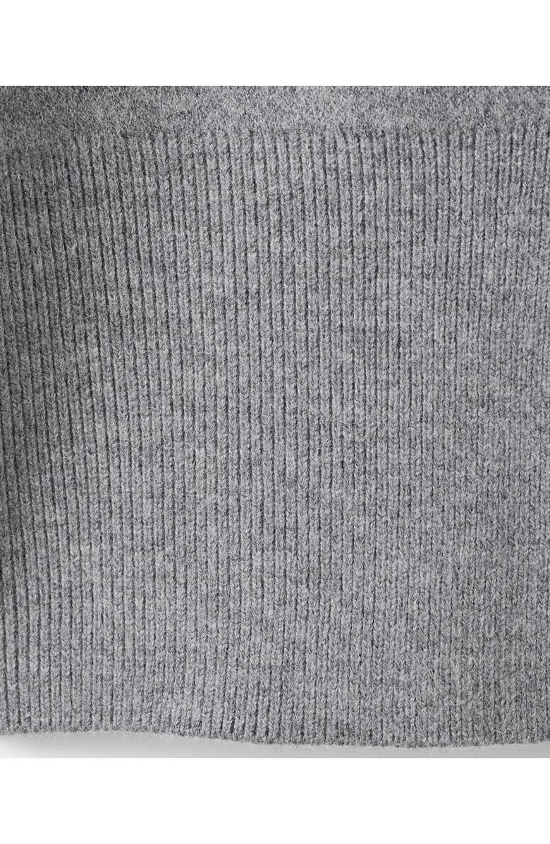 MANGO Button-Up Cardigan, Alternate, color, Medium Heather Grey