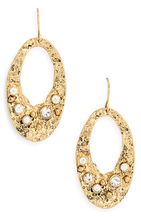Antique Oval Drop Earrings
