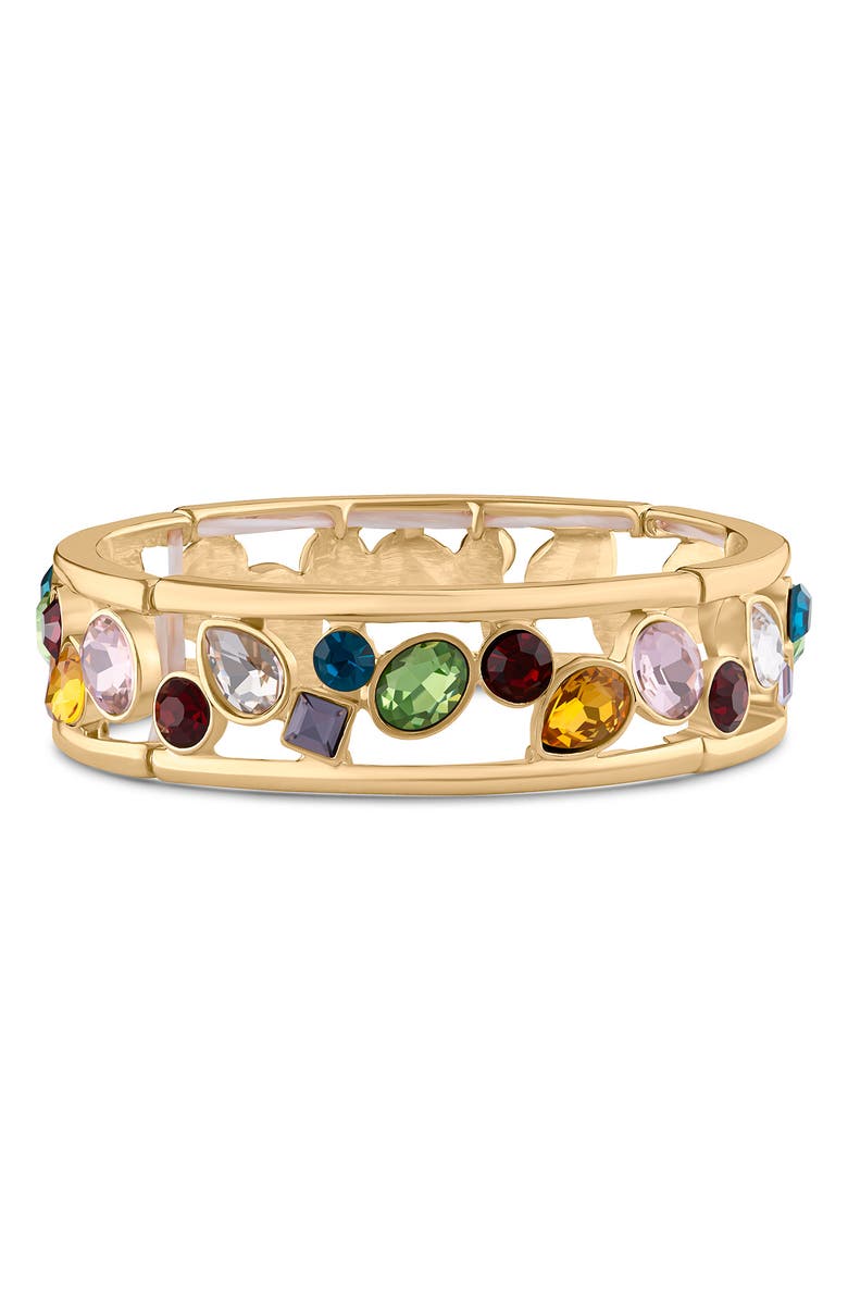 JARDIN Multicolor Stretch Bracelet, Main, color, Multi/ Gold