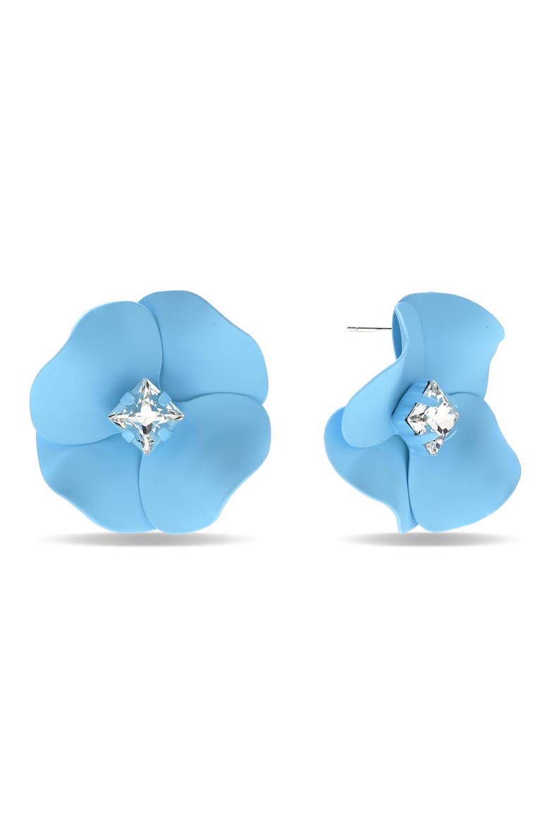Bora Petal Earrings, Main, color, BLUE
