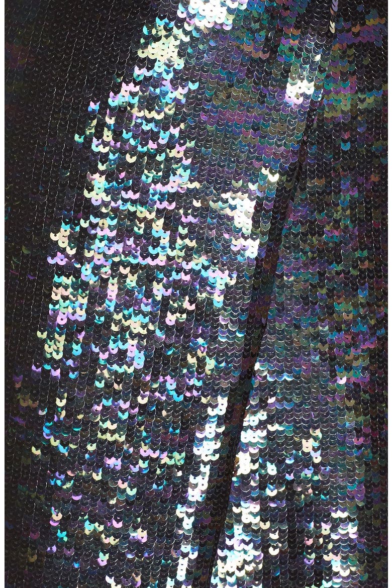 Sequin Wrap Slipdress, Alternate, color, BLACK MULTI