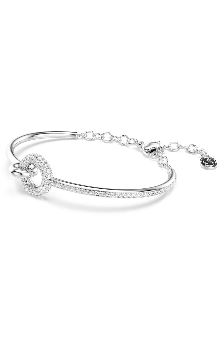 Swarovski Dextera Pavé Crystal Bracelet, Alternate, color, Silver