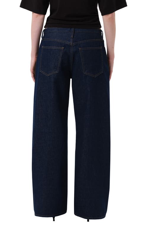 Agolde Kiera Low Rise Wide Leg Jeans In Blue