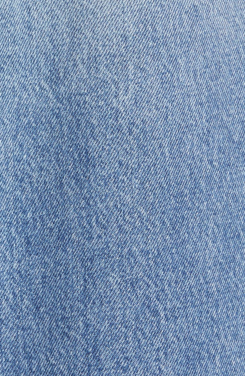 Khaite Magdalena Reconstructed Denim Midi Skirt, Alternate, color, 