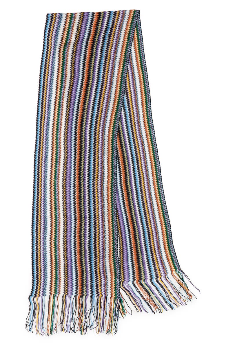 Missoni Micro Zigzag Long Scarf, Alternate, color, 