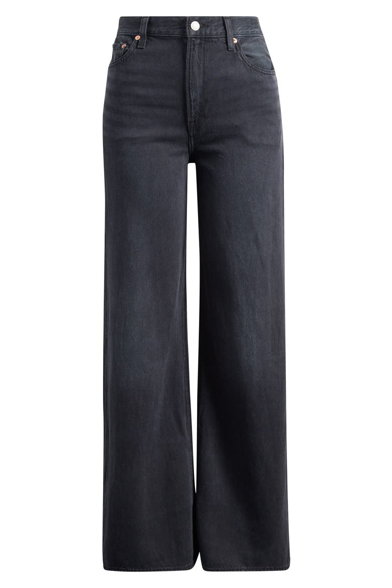 Ribcage High Waist Wide Leg Jeans, Alternate, color, NONE YOUR BUSINESS