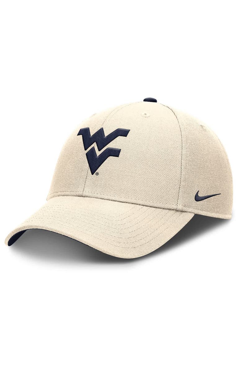 Nike Men's Nike Natural West Virginia Mountaineers Rise Primetime Performance Trucker Adjustable Hat, Main, color, Natural