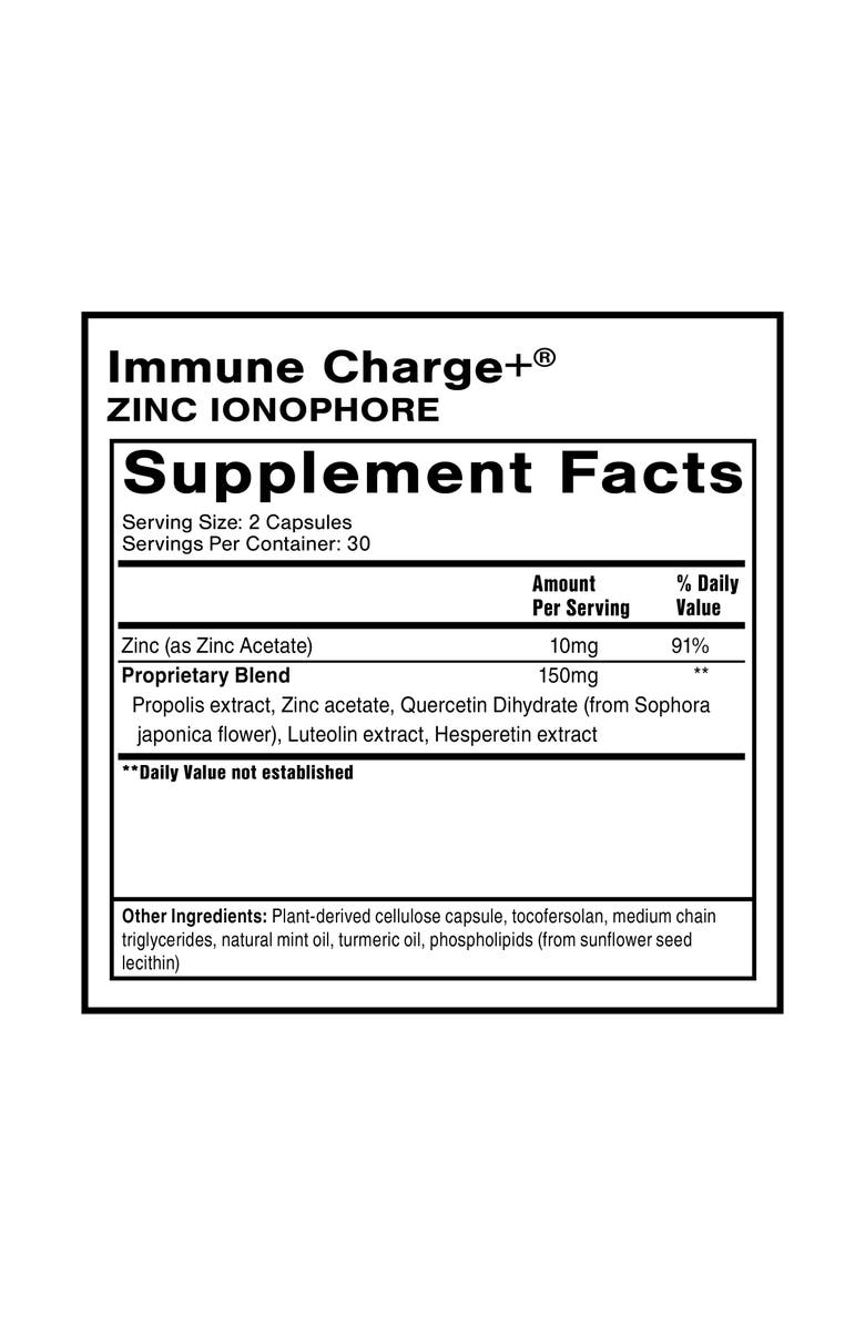 Quicksilver Scientific Immune Charge Zinc Ionophore Quercetin and Luteolin Supplement, Alternate, color, NO COLOR