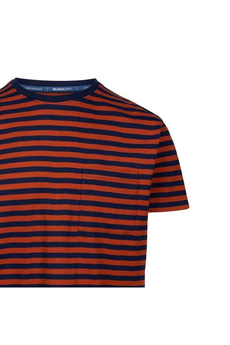 Mahe Striped T-Shirt, Alternate, color, Orange