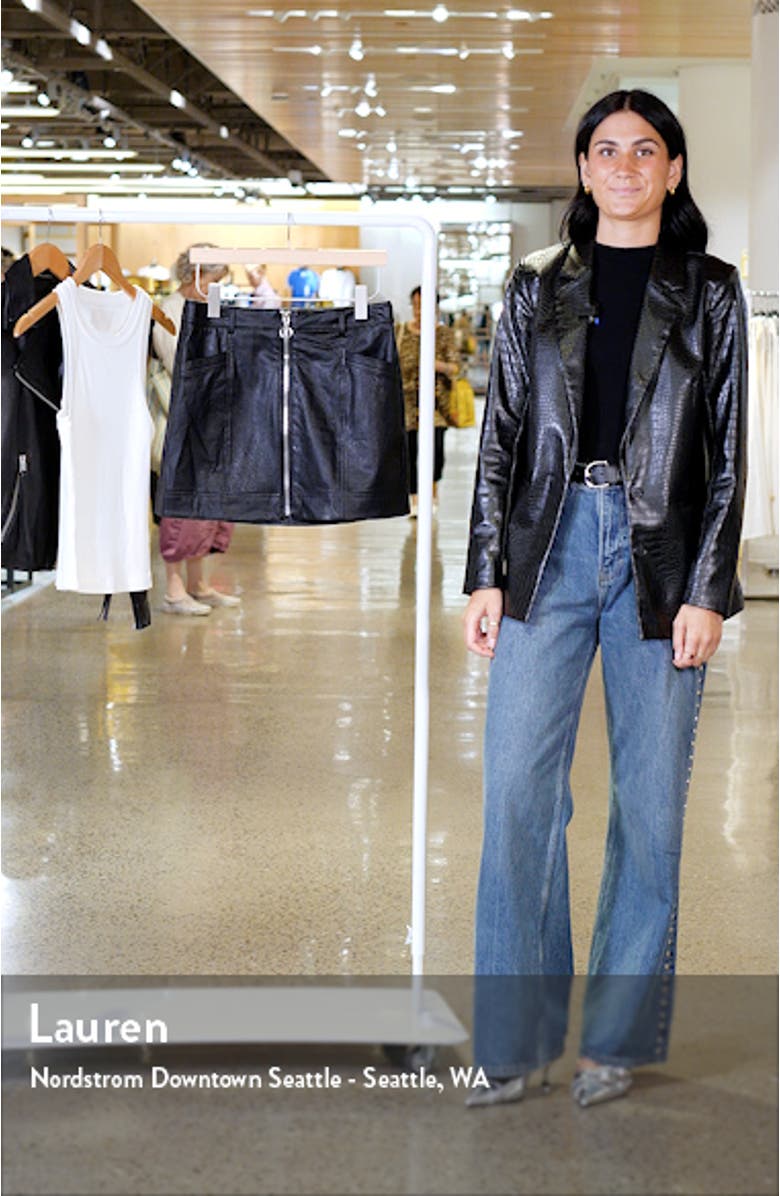 Nomi Faux Leather Miniskirt, sales video thumbnail