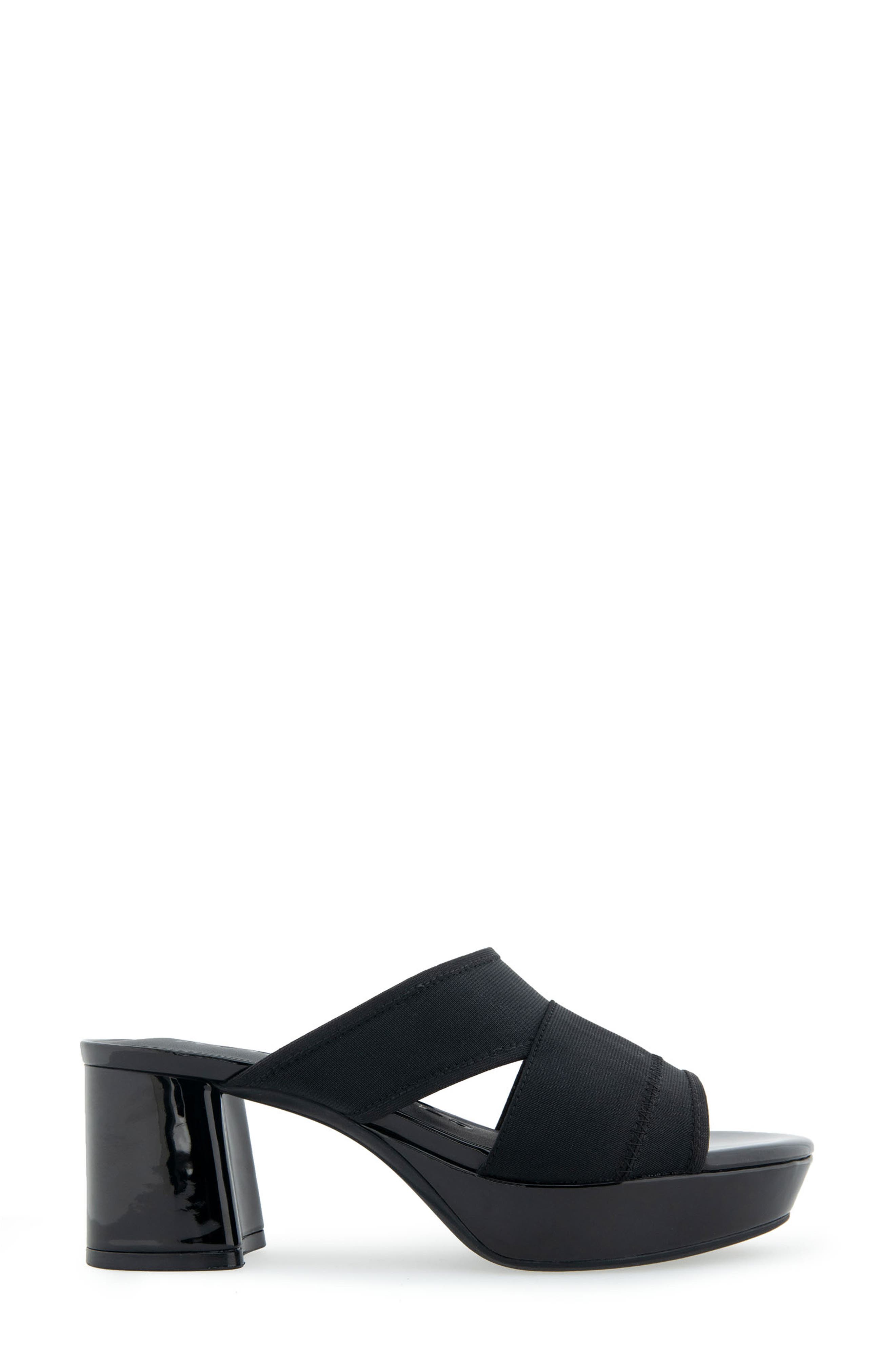 Aerosoles Carma Platform Sandal, Alternate, color, Black Elastic