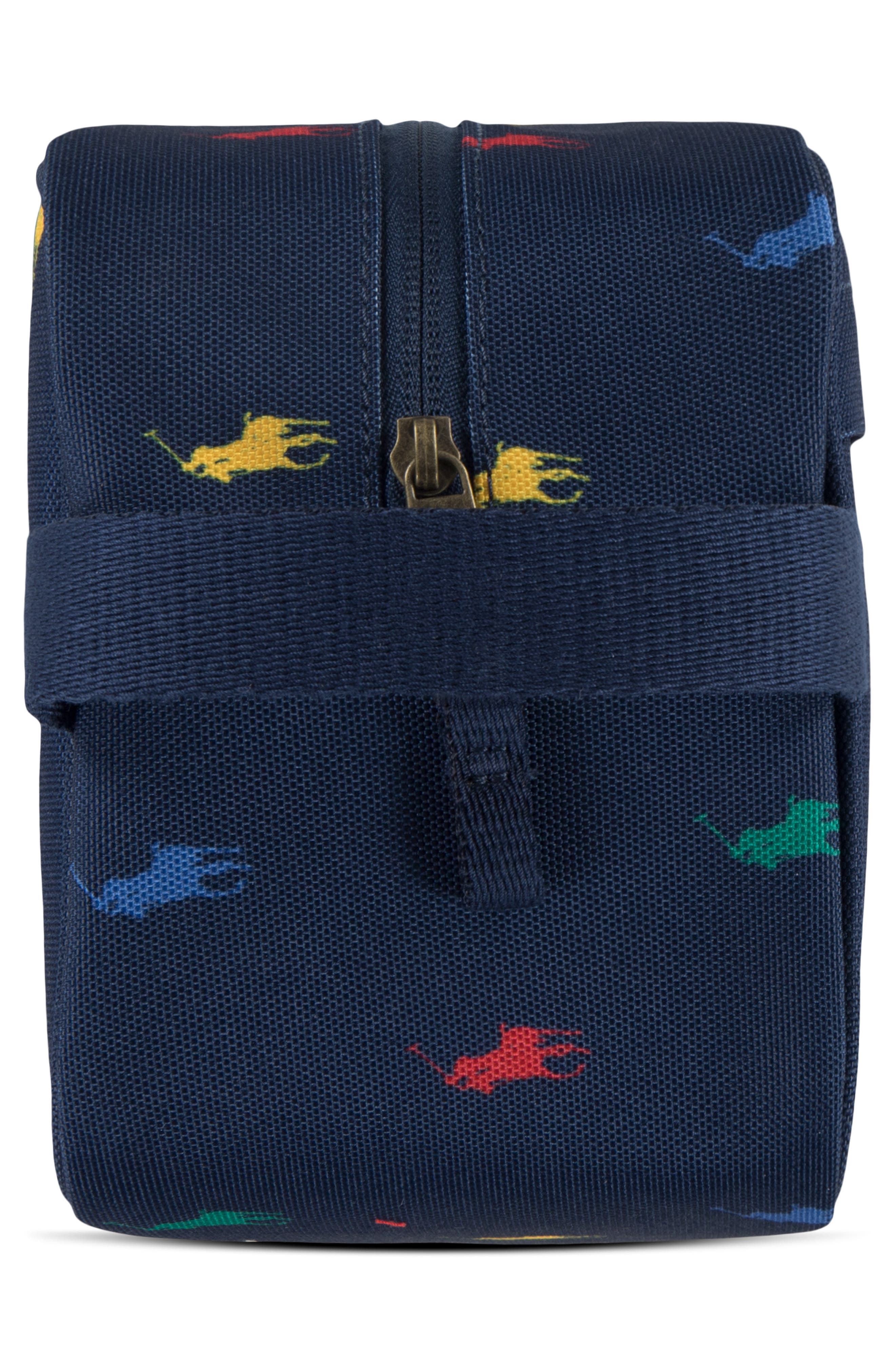 Ralph Lauren Kids' Pony Embroidered Dopp Kit, Alternate, color, 