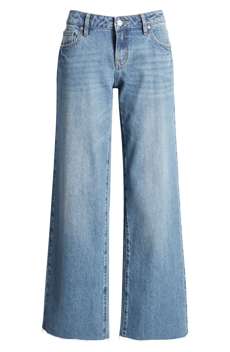 PacSun Raw Edge Wide Leg Jeans, Alternate, color, 
