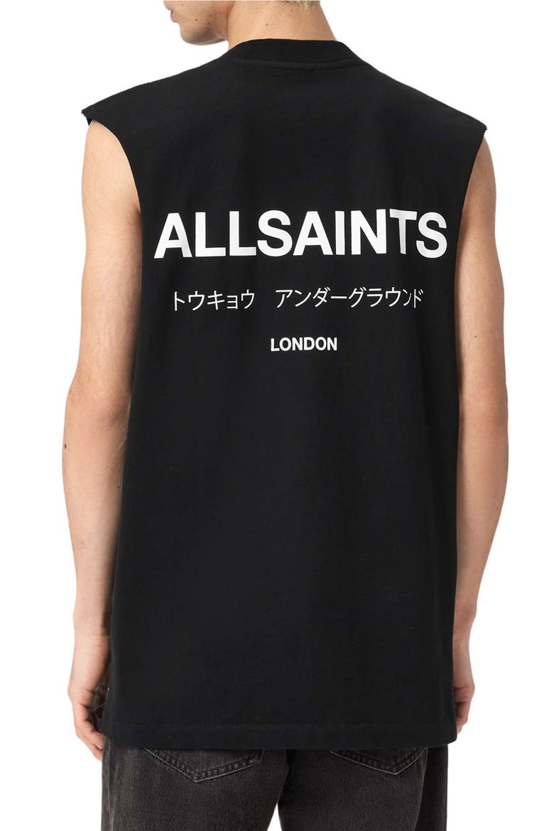Underground Sleeveless Crewneck Graphic T-Shirt, Alternate, color, JET BLACK