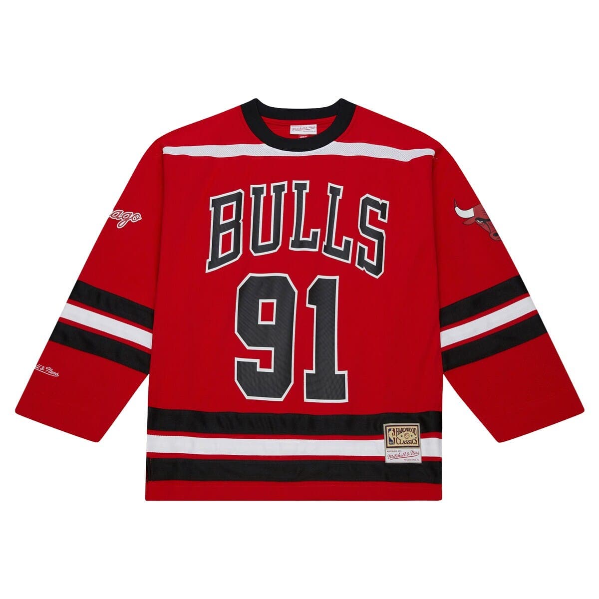 Unisex Mitchell & Ness Dennis Rodman Red Chicago Bulls Maxxed Out