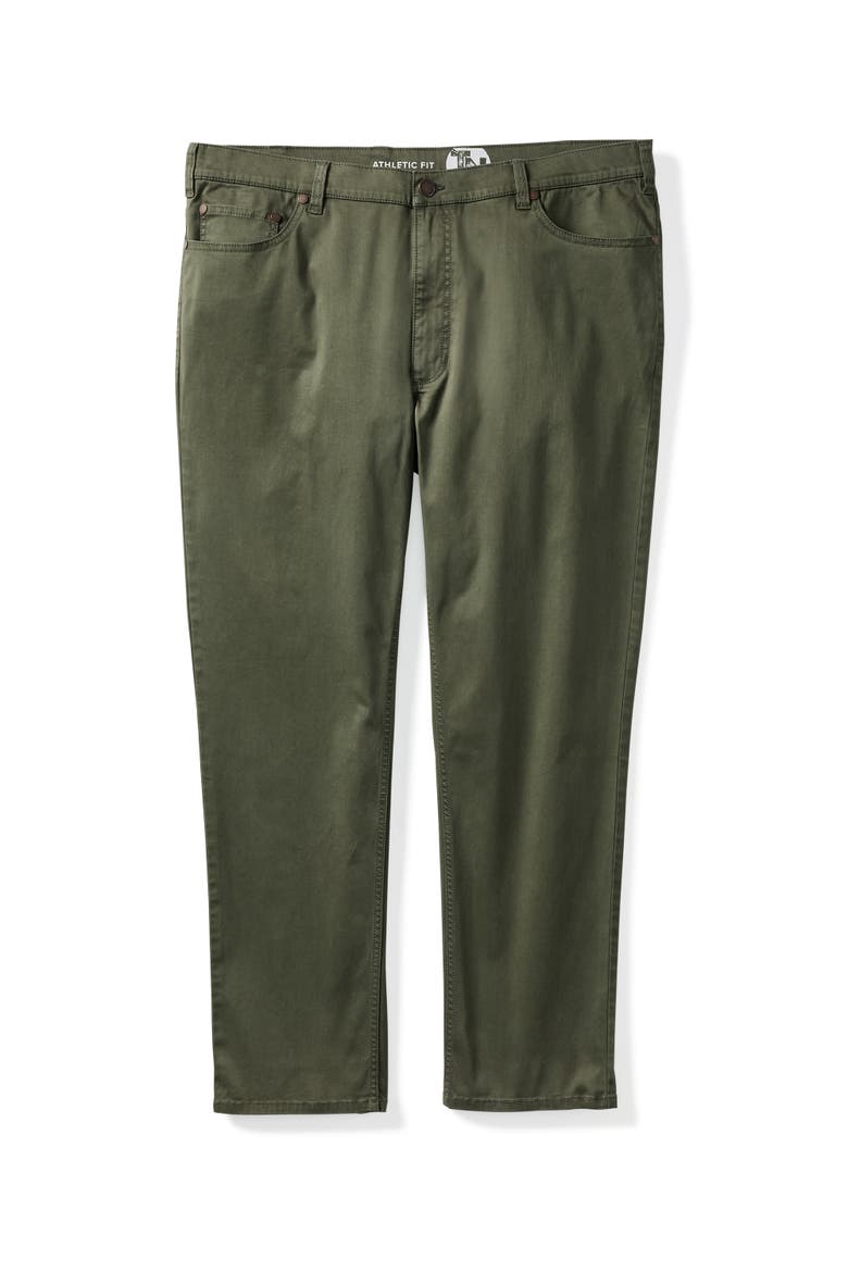 Big & Tall All Day Athletic Fit 5-pocket Pants, Alternate, color, THYME