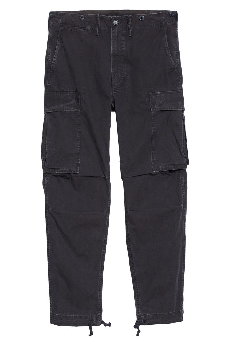 RRL Surplus Cargo Pants, Alternate, color, BLACK