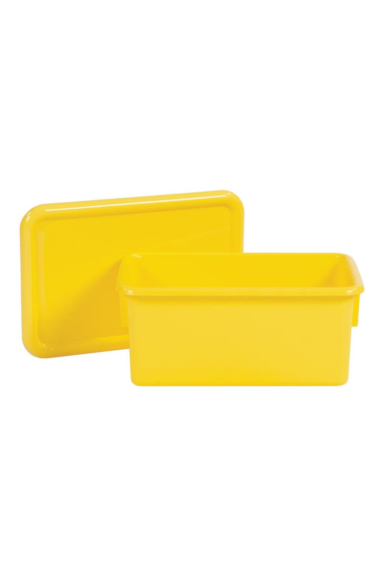 Storage Bins with Lids - Set of 5, Alternate, color, Yellow