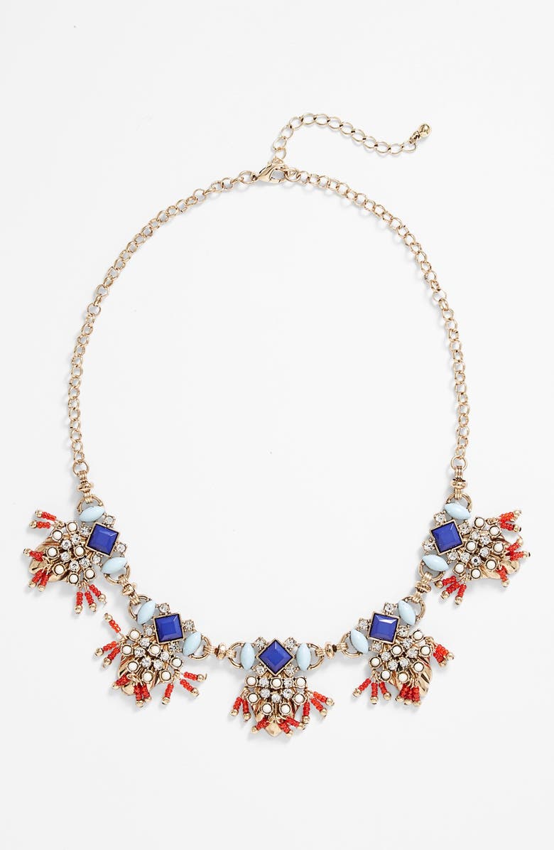 BP. Fringed Statement Necklace, Main, color, 