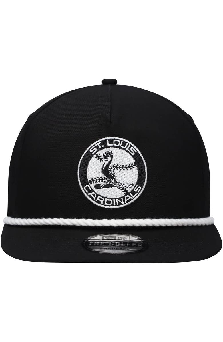 New Era Men's New Era Black St. Louis Cardinals Golfer Snapback Hat, Alternate, color, Black