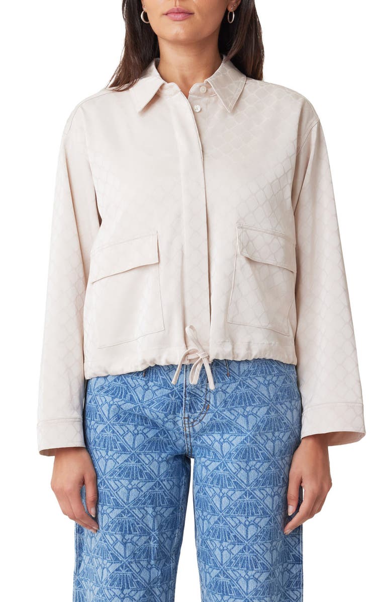 Scotch & Soda Satin Utility Shirt, Main, color, 