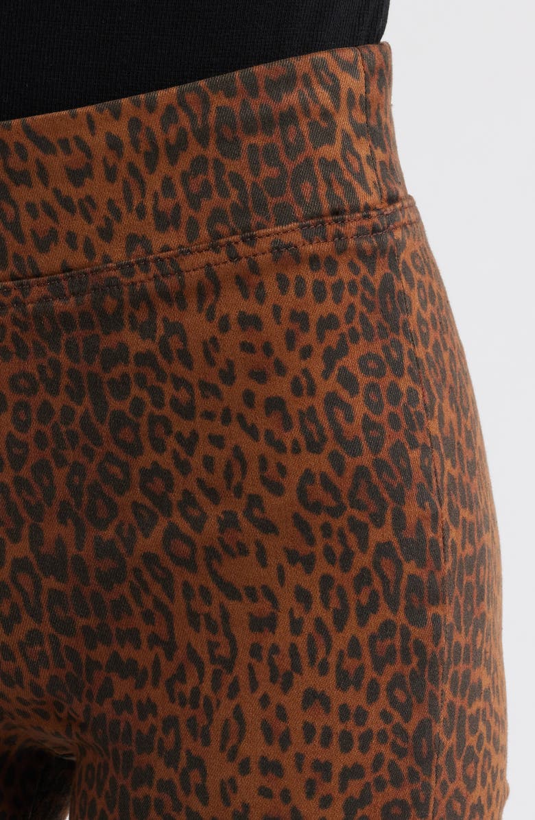FRAME Jet Set Crop Mini Bootcut Pants, Alternate, color, Leopard