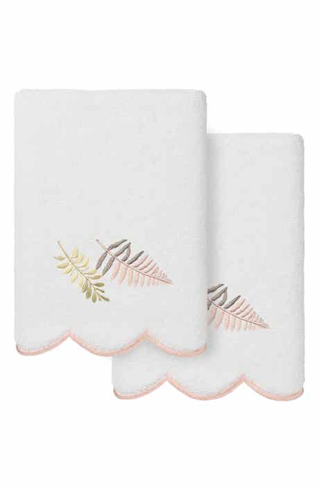 Fern Toss Scallop Pack of 2 Hand Towels