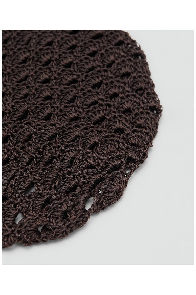 Crochet Hat, Alternate, color, CHOCOLATE