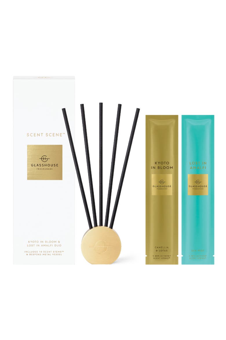 Scent Scene™ Duo Liquidless Fragrance Diffuser & Scents, Main, color, KYOTO IN BLOOM