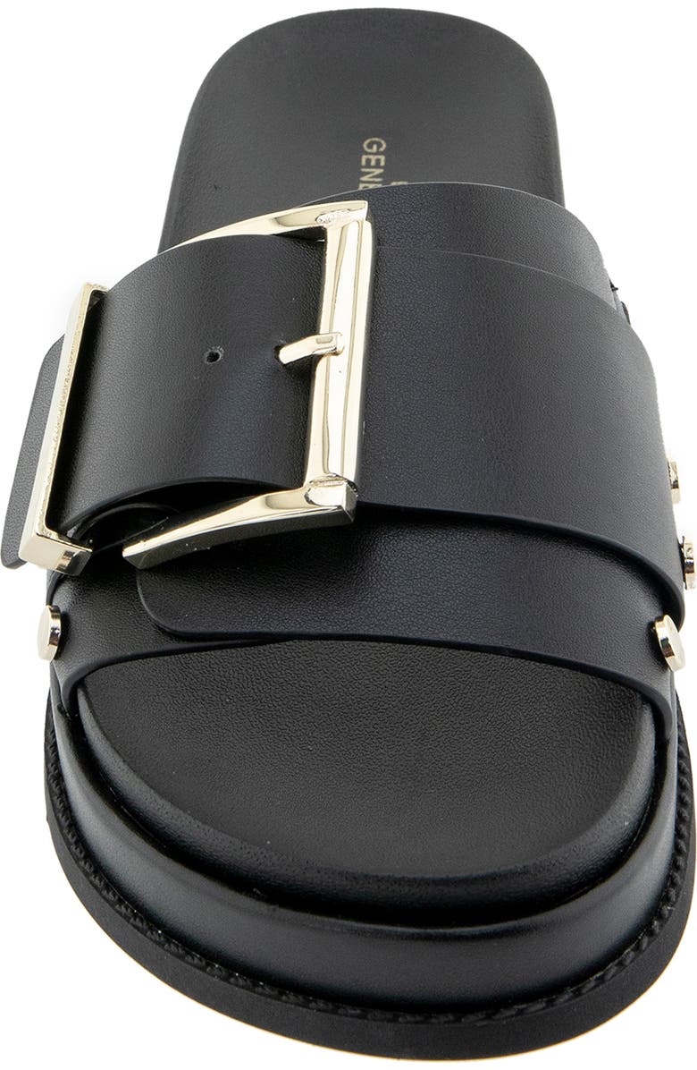 BCBGeneration Bonas Buckle Slide Sandal, Alternate, color, Black