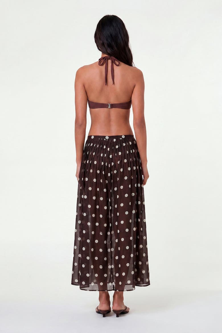 Marit Skirt, Alternate, color, Espresso / Ivory Polka Dot