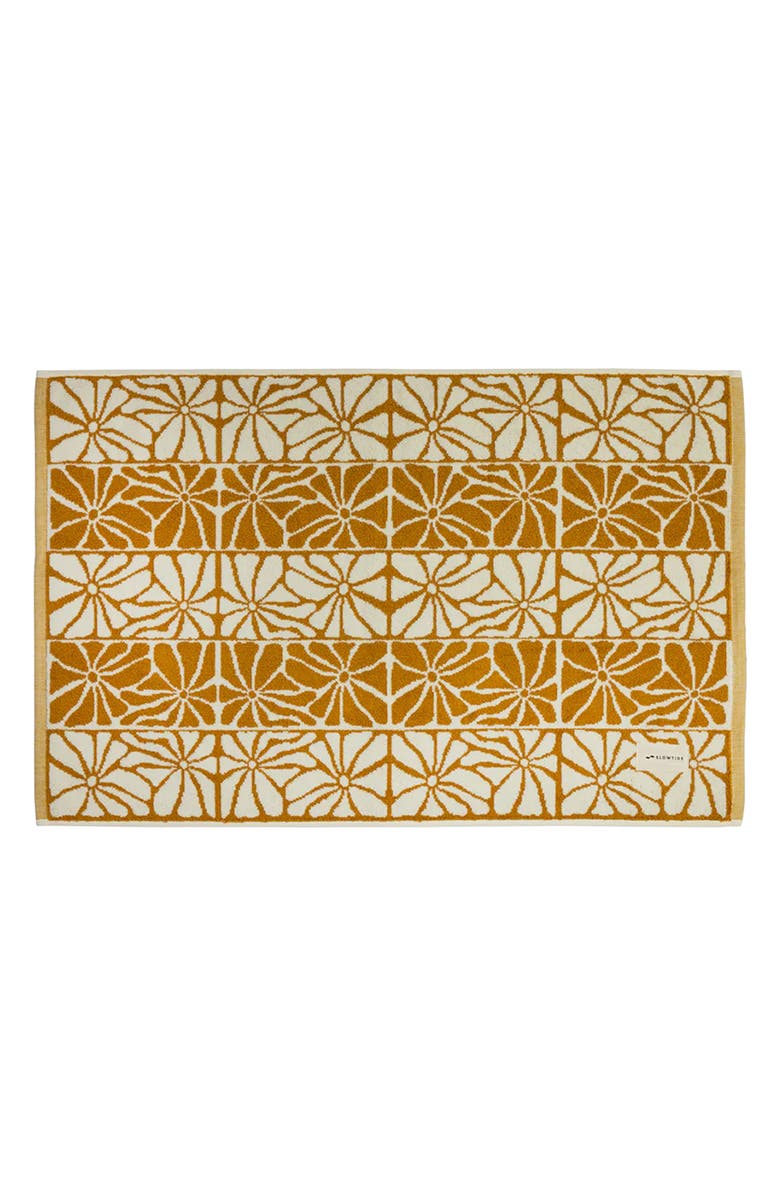 Slowtide Ciao Zen Bath Mat, Main, color, Mustard