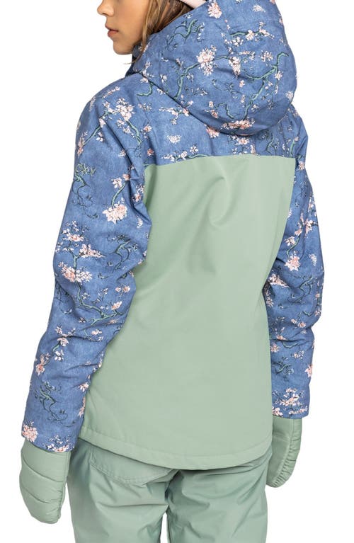 Roxy Jetty Water Repellent Hooded Technical Snow Jacket In Bpf4