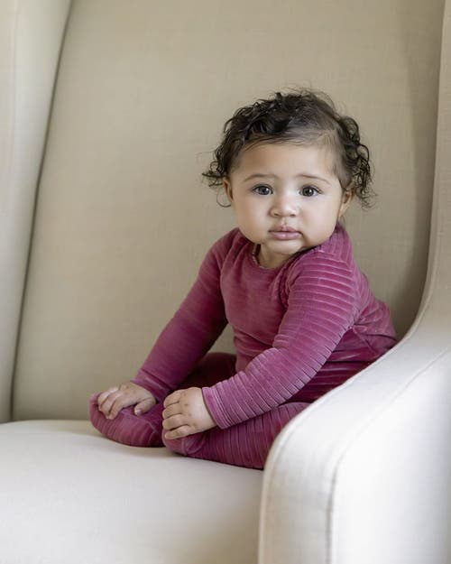 Minimoi Cotton-rich Drop-needle Footie In Multi