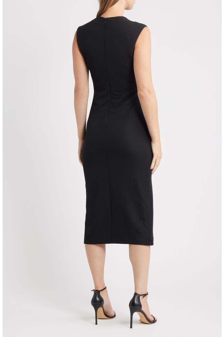 Cowl Neck Sleeveless Midi Dress, Alternate, color, ANNE BLACK
