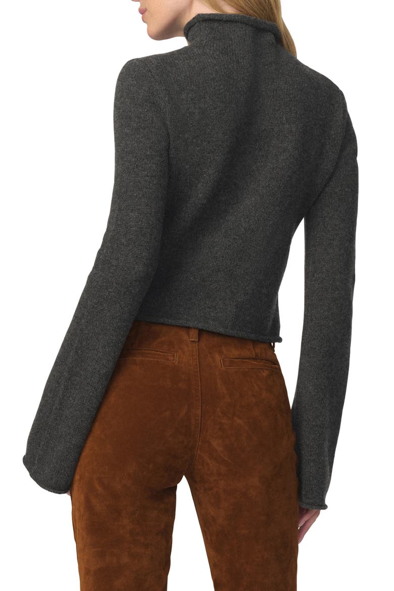 The Jane Wool & Yak Hair Turtleneck Sweater, Alternate, color, CHARCOAL
