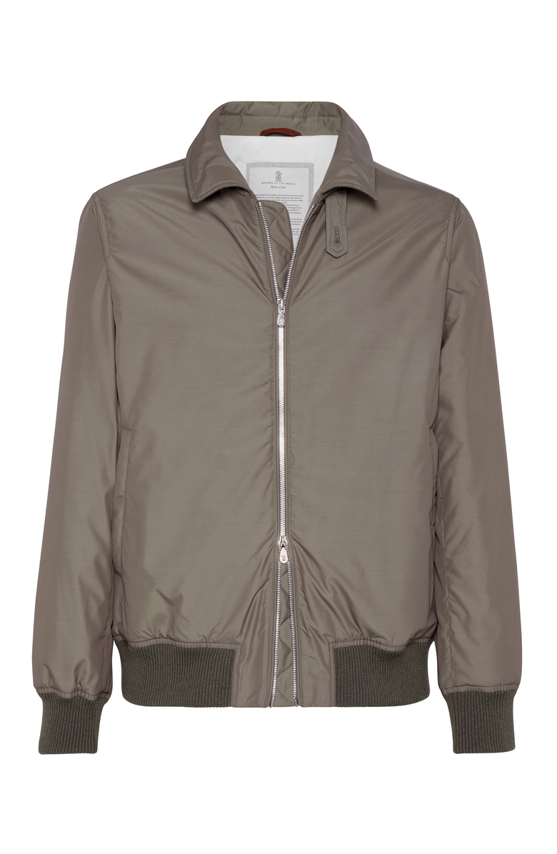 Brunello Cucinelli Bomber jacket with padding, Main, color, 