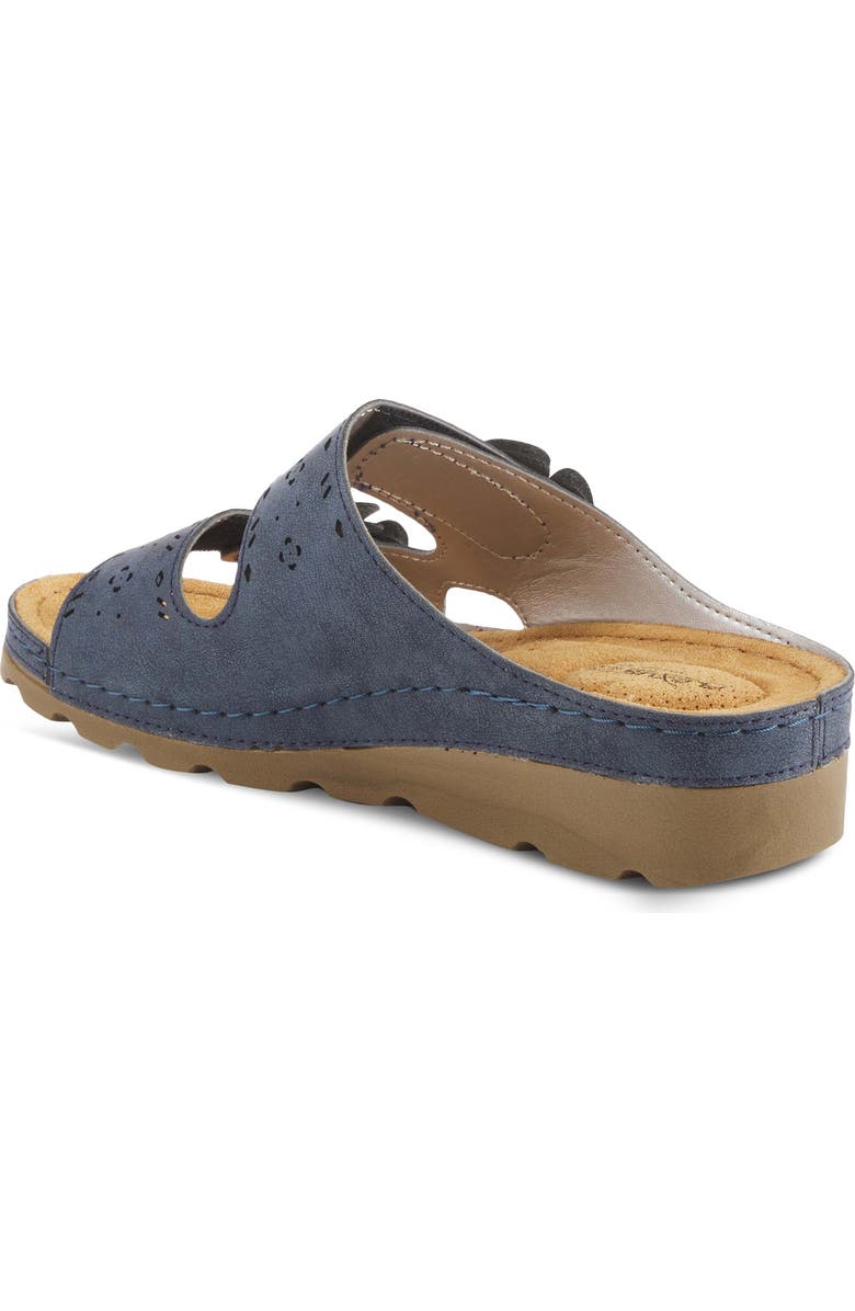 Flexus by Spring Step Pamola Wedge Slide Sandal, Alternate, color, Navy