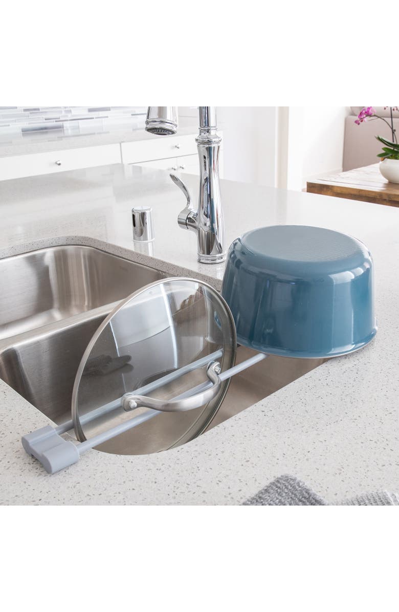 Better Houseware Over the Sink Roll Up Drying Bar, Alternate, color, Gray