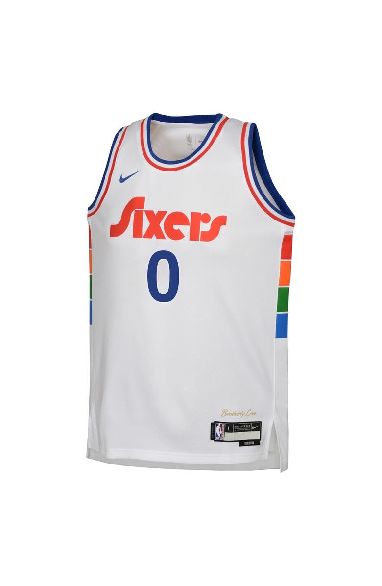 Nike Youth Nike Tyrese Maxey White Philadelphia 76ers 2024/25 Swingman Player Jersey - City Edition, Alternate, color, 