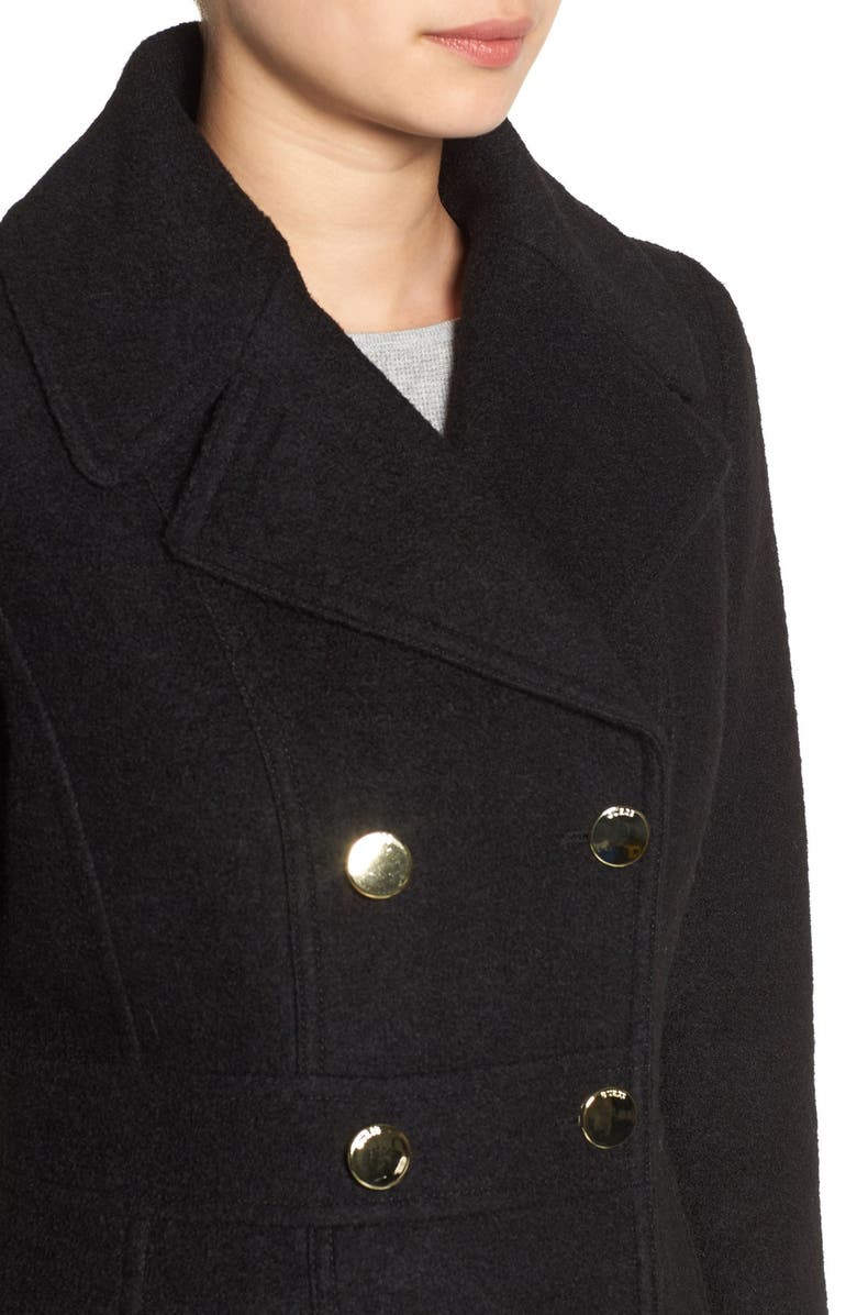 GUESS Fit & Flare Military Coat, Alternate, color, 