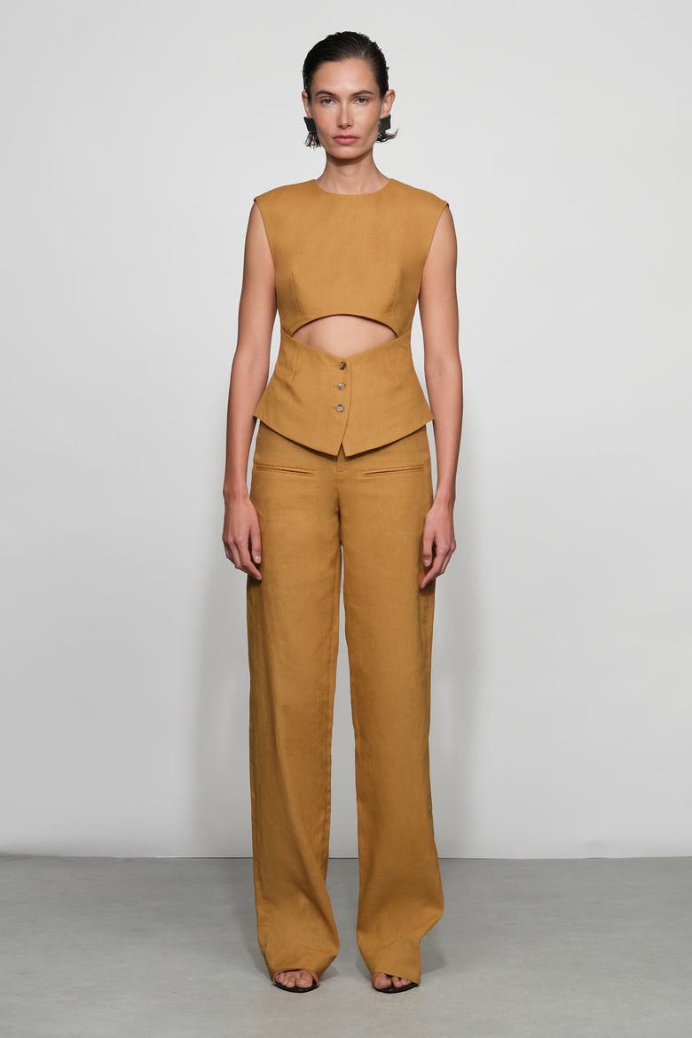 Foster Suiting Top, Main, color, Butterscotch