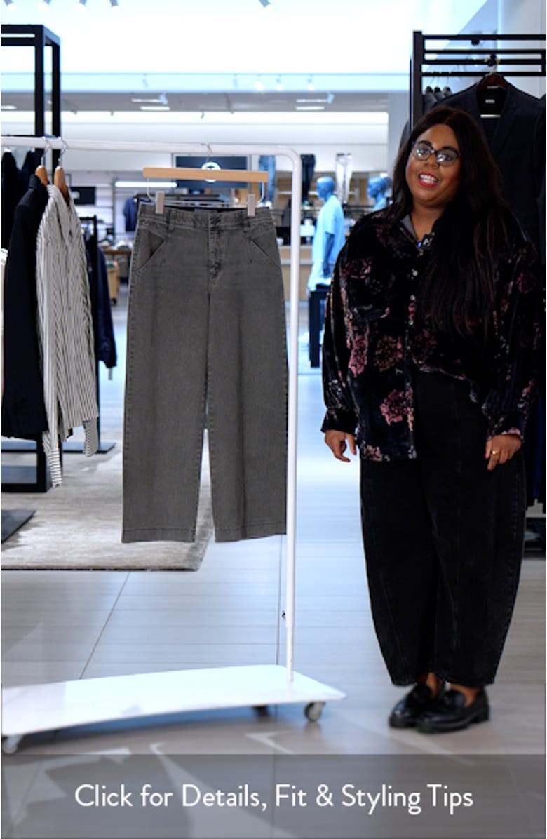 Wyatt Skyrise Washed Ankle Wide Leg Jeans