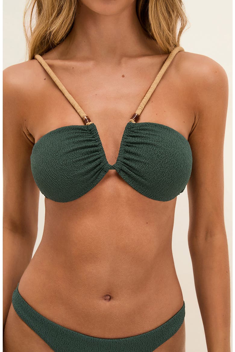 Firenze April Carol Bikini Top, Alternate, color, GREEN