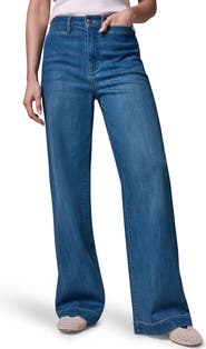 Donna Karan New York The Donna High Waist Wide Leg Jeans