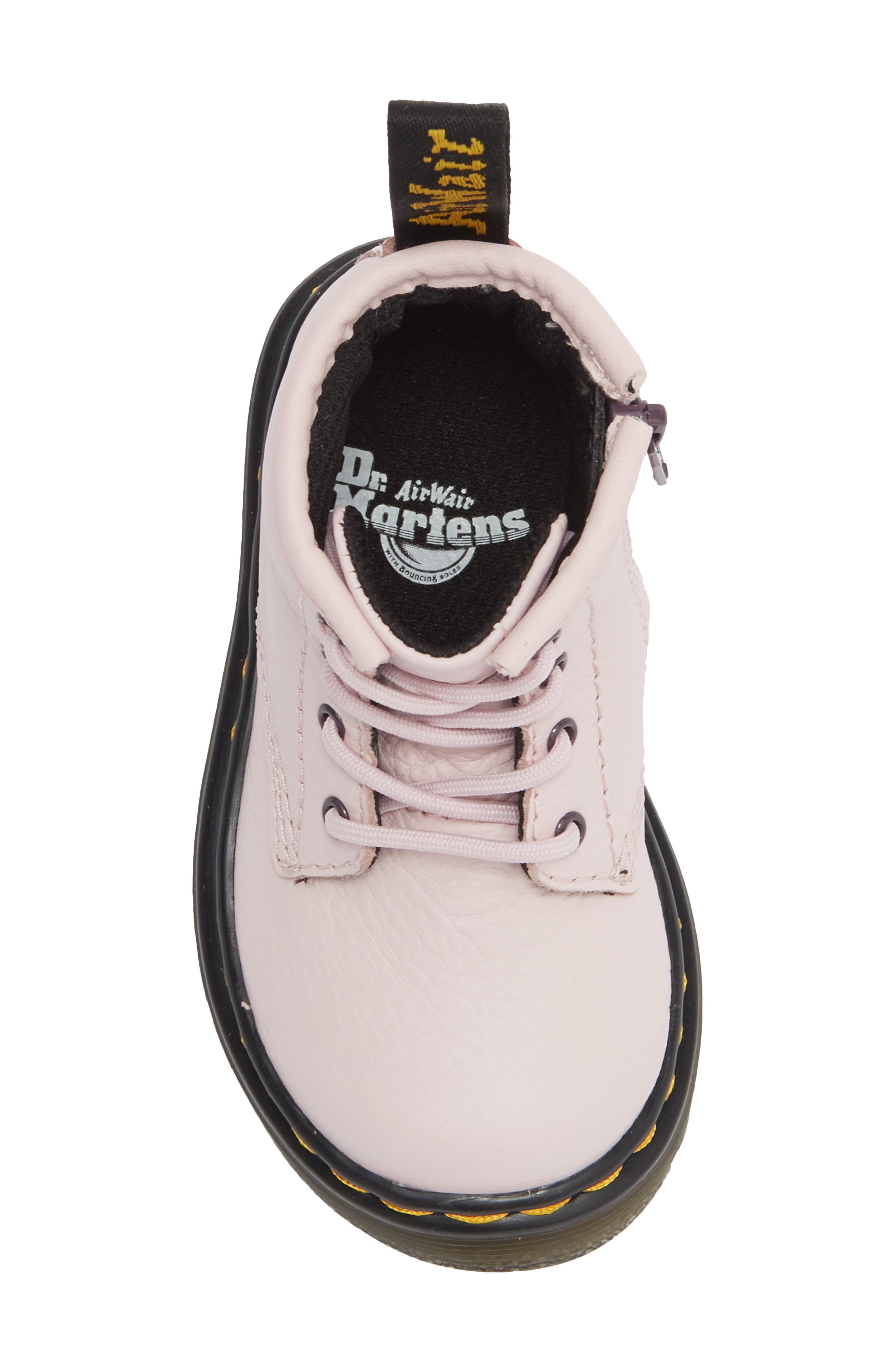 Kids' 1460 Leather Boot, Alternate, color, PINK QUARTZ