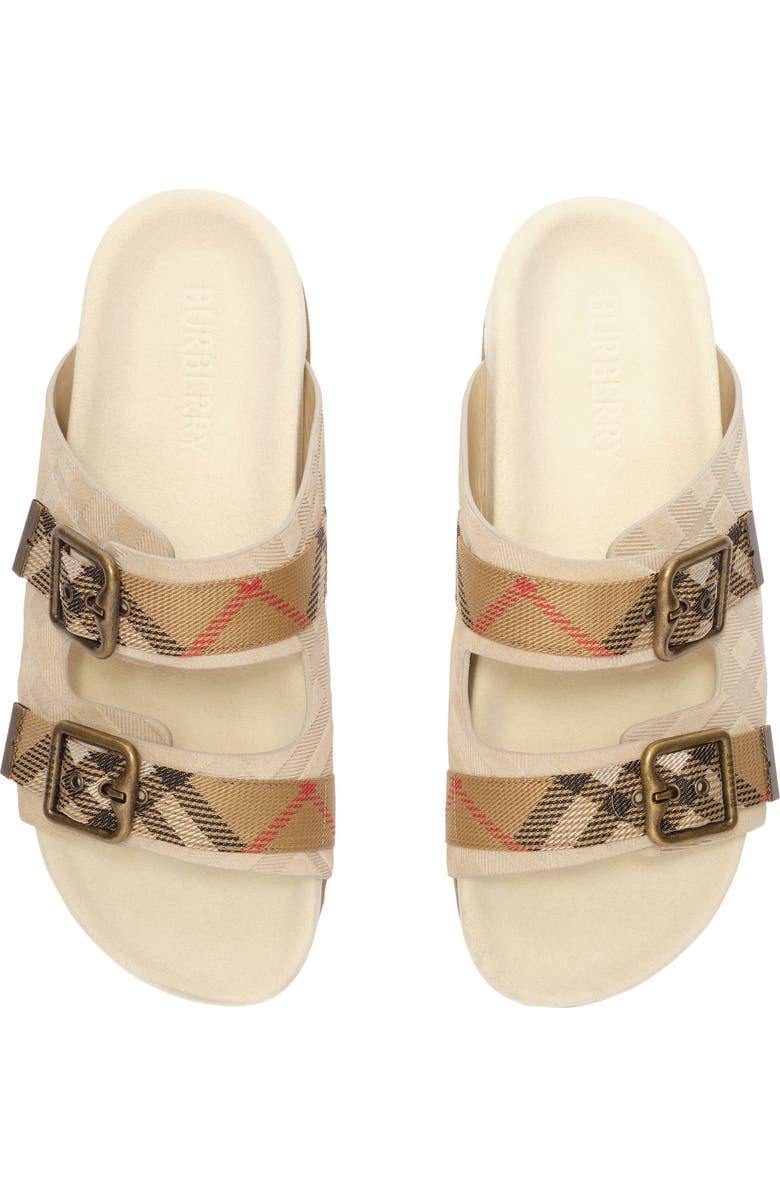 Burberry Urchin Slide Sandal, Alternate, color, Beige