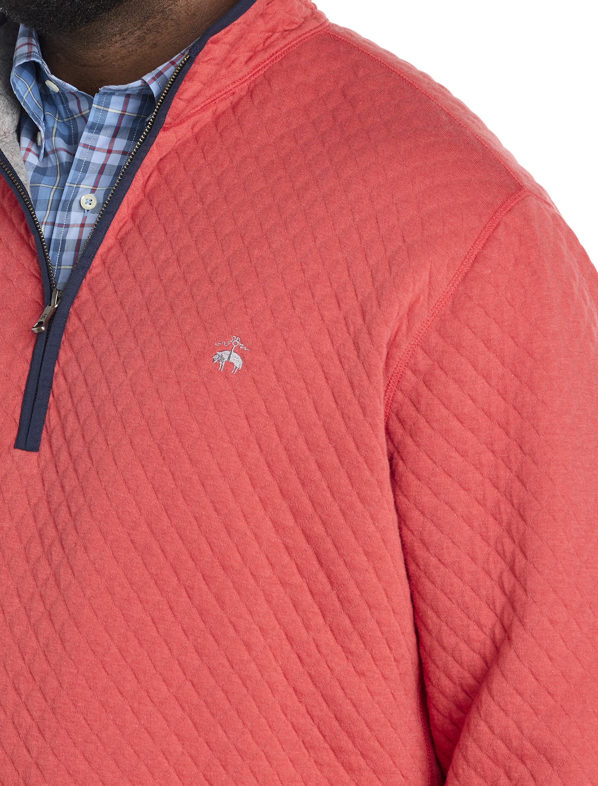 Big & Tall Quilted 1/2-Zip Pullover - image 4