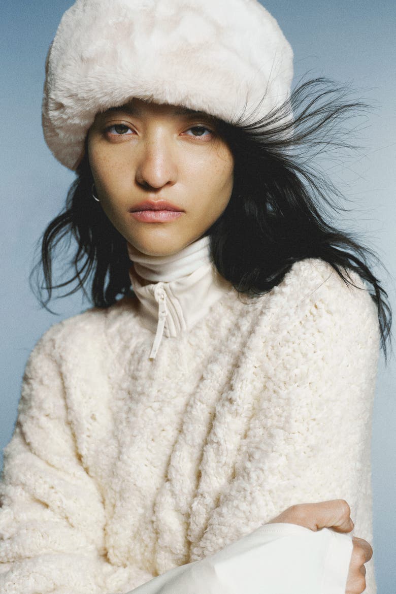 Cable-knit Jumper, Alternate, color, Cream